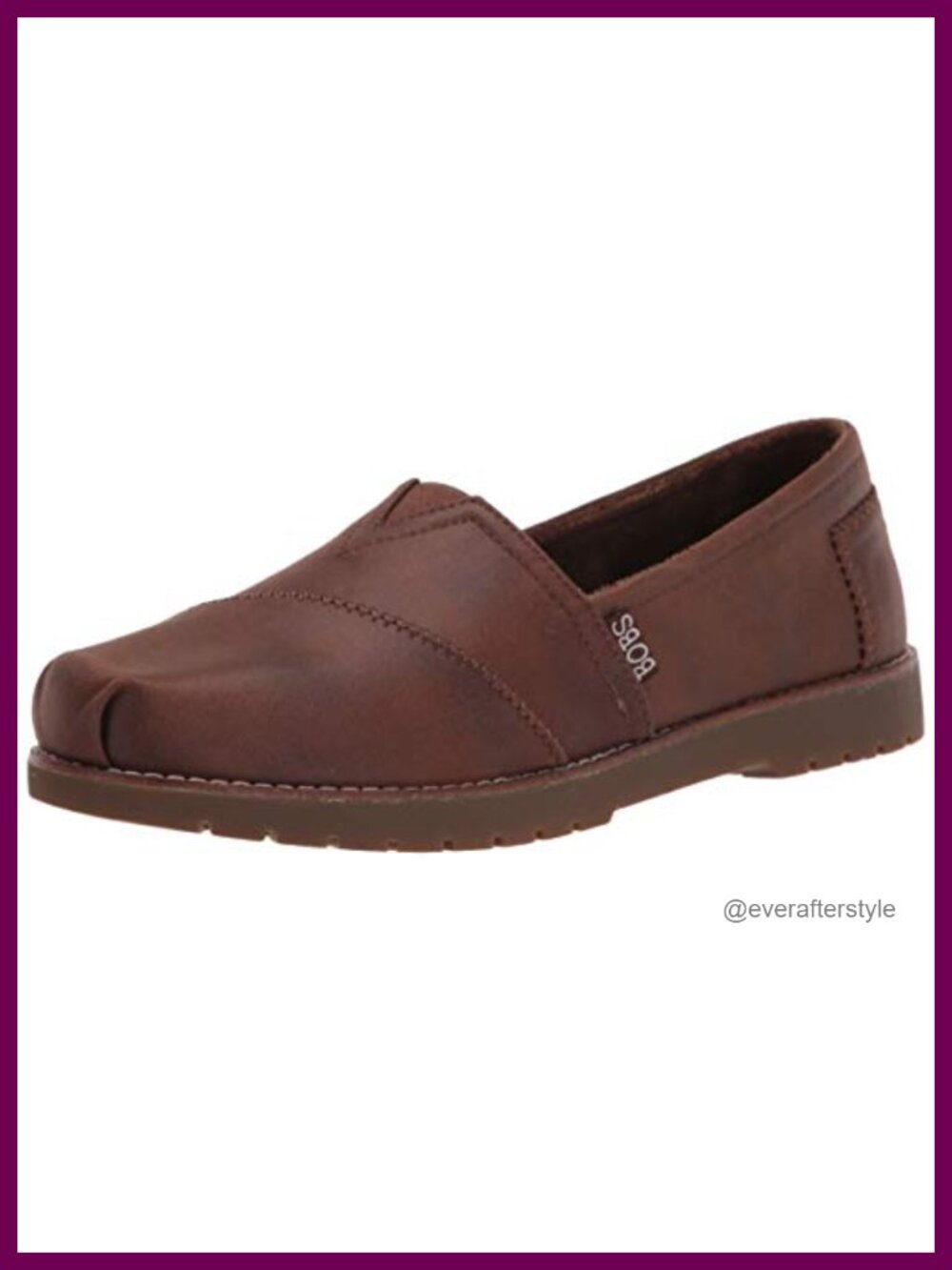 Vegan Leather Loafers Memory Foam Lug Sole Slip-On